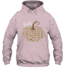 Mens Womens Thankful Pumpkin Fall Leopard Print Hooded Sweatshirt Hooded Sweatshirt - FordPhuMy