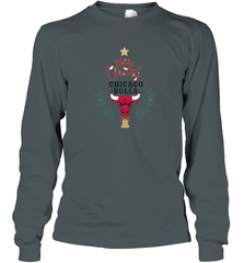 NBA Chicago Bulls Logo merry Christmas gilf Long Sleeve T-Shirt Long Sleeve T-Shirt - FordPhuMy