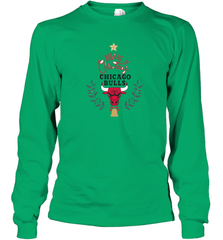 NBA Chicago Bulls Logo merry Christmas gilf Long Sleeve T-Shirt Long Sleeve T-Shirt - FordPhuMy