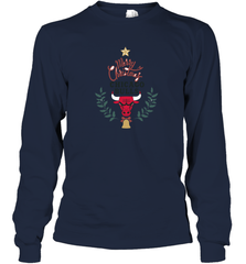 NBA Chicago Bulls Logo merry Christmas gilf Long Sleeve T-Shirt Long Sleeve T-Shirt - FordPhuMy