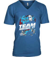 WWE The Rock Team Bring It Men's V-Neck Men's V-Neck - FordPhuMy