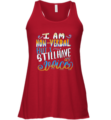 Special Needs NonVerbal Autism Awesome Women's Racerback Tank Women's Racerback Tank - FordPhuMy