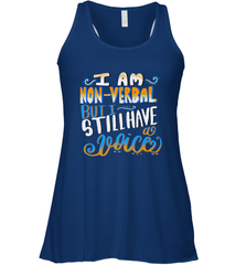 Special Needs NonVerbal Autism Awesome Women's Racerback Tank Women's Racerback Tank - FordPhuMy