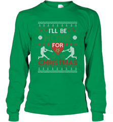 I'll Be Home for Christmas Baseball Gift For Men Women Kids Long Sleeve T-Shirt Long Sleeve T-Shirt - FordPhuMy