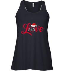 NFL Oakland Raiders Logo Christmas Santa Hat Love Heart Football Team Women's Racerback Tank Women's Racerback Tank - FordPhuMy