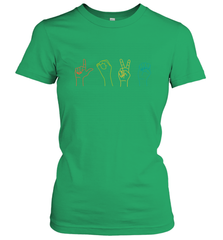 Love ASL Sign language Alphabet Valentines Day Gift idea Women's T-Shirt Women's T-Shirt - FordPhuMy