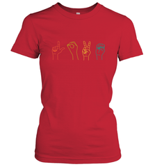 Love ASL Sign language Alphabet Valentines Day Gift idea Women's T-Shirt Women's T-Shirt - FordPhuMy