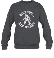 Bigfoot Heart Valentine's Day Lover Art Graphics Great Gift Crewneck Sweatshirt Crewneck Sweatshirt - FordPhuMy