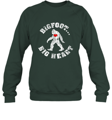 Bigfoot Heart Valentine's Day Lover Art Graphics Great Gift Crewneck Sweatshirt Crewneck Sweatshirt - FordPhuMy