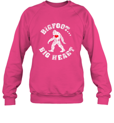 Bigfoot Heart Valentine's Day Lover Art Graphics Great Gift Crewneck Sweatshirt Crewneck Sweatshirt - FordPhuMy