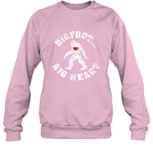 Bigfoot Heart Valentine's Day Lover Art Graphics Great Gift Crewneck Sweatshirt Crewneck Sweatshirt - FordPhuMy