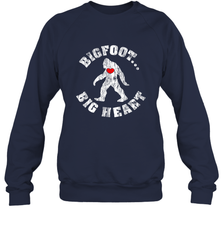 Bigfoot Heart Valentine's Day Lover Art Graphics Great Gift Crewneck Sweatshirt Crewneck Sweatshirt - FordPhuMy