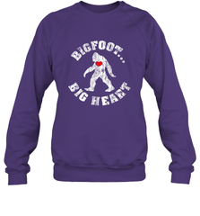 Bigfoot Heart Valentine's Day Lover Art Graphics Great Gift Crewneck Sweatshirt Crewneck Sweatshirt - FordPhuMy