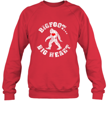 Bigfoot Heart Valentine's Day Lover Art Graphics Great Gift Crewneck Sweatshirt Crewneck Sweatshirt - FordPhuMy