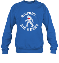 Bigfoot Heart Valentine's Day Lover Art Graphics Great Gift Crewneck Sweatshirt Crewneck Sweatshirt - FordPhuMy