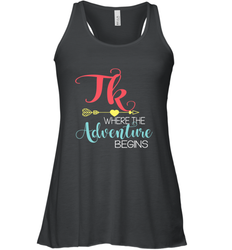 TK Transitional Kindergarten Where The Adventure Begins Women's Racerback Tank