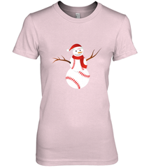 Snowman Baseball Christmas Women's Premium T-Shirt Women's Premium T-Shirt - FordPhuMy