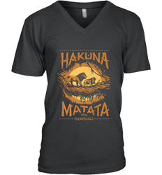 Disney The Lion King Live Action Hakuna Matata Sunset Poster Men's V-Neck
