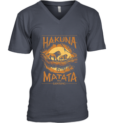 Disney The Lion King Live Action Hakuna Matata Sunset Poster Men's V-Neck Men's V-Neck - FordPhuMy