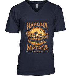 Disney The Lion King Live Action Hakuna Matata Sunset Poster Men's V-Neck