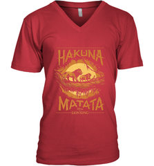 Disney The Lion King Live Action Hakuna Matata Sunset Poster Men's V-Neck Men's V-Neck - FordPhuMy