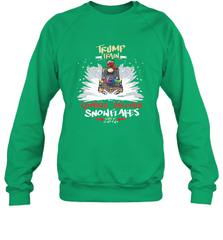 Trump Train 2020 Plow snowflakes Christmas Crewneck Sweatshirt Crewneck Sweatshirt - FordPhuMy