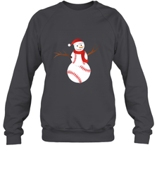 Snowman Baseball Christmas Crewneck Sweatshirt Crewneck Sweatshirt - FordPhuMy