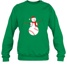 Snowman Baseball Christmas Crewneck Sweatshirt Crewneck Sweatshirt - FordPhuMy