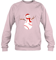 Snowman Baseball Christmas Crewneck Sweatshirt Crewneck Sweatshirt - FordPhuMy