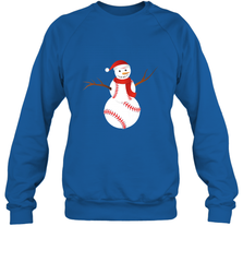 Snowman Baseball Christmas Crewneck Sweatshirt Crewneck Sweatshirt - FordPhuMy
