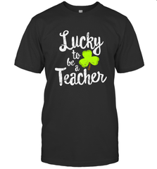 Teacher St. Patrick's Day Shirt, Lucky To Be A Teacher Men's T-Shirt Men's T-Shirt - FordPhuMy