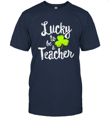 Teacher St. Patrick's Day Shirt, Lucky To Be A Teacher Men's T-Shirt Men's T-Shirt - FordPhuMy