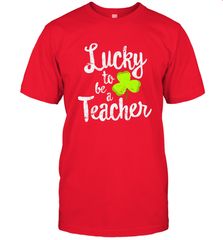 Teacher St. Patrick's Day Shirt, Lucky To Be A Teacher Men's T-Shirt Men's T-Shirt - FordPhuMy