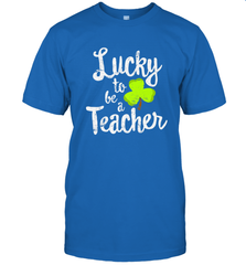 Teacher St. Patrick's Day Shirt, Lucky To Be A Teacher Men's T-Shirt Men's T-Shirt - FordPhuMy