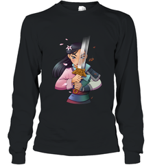 Disney Mulan Anime Half Girl Half Warrior Long Sleeve T-Shirt Long Sleeve T-Shirt - FordPhuMy