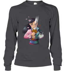 Disney Mulan Anime Half Girl Half Warrior Long Sleeve T-Shirt Long Sleeve T-Shirt - FordPhuMy