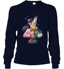 Disney Mulan Anime Half Girl Half Warrior Long Sleeve T-Shirt Long Sleeve T-Shirt - FordPhuMy