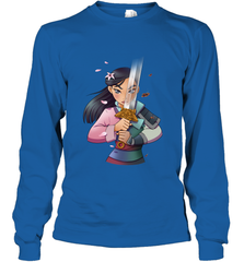 Disney Mulan Anime Half Girl Half Warrior Long Sleeve T-Shirt Long Sleeve T-Shirt - FordPhuMy