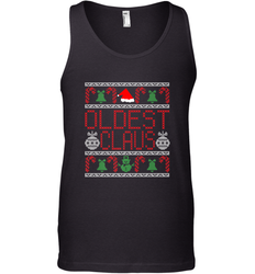 Oldest Claus Santa Hat Christmas Gift Matching Family Ugly Men's Tank Top