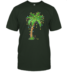 Christmas Lights Palm Tree Beach Funny Tropical Xmas Gift Men's T-Shirt Men's T-Shirt - FordPhuMy