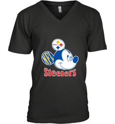 Nfl Pittsburgh Steelers Mickey Team Men's V-Neck