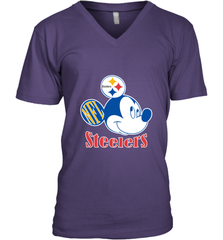 Nfl Pittsburgh Steelers Mickey Team Men's V-Neck Men's V-Neck - FordPhuMy