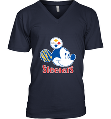 Nfl Pittsburgh Steelers Mickey Team Men's V-Neck Men's V-Neck - FordPhuMy