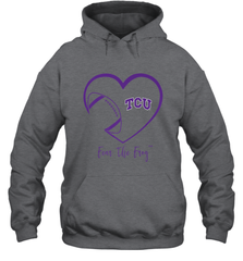 TCU Horned Frogs Football Inside Heart  Team Hooded Sweatshirt Hooded Sweatshirt - FordPhuMy