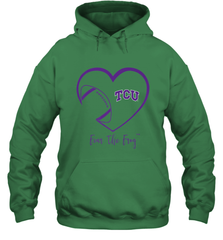 TCU Horned Frogs Football Inside Heart  Team Hooded Sweatshirt Hooded Sweatshirt - FordPhuMy