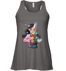 Disney Mulan Anime Half Girl Half Warrior Women's Racerback Tank Women's Racerback Tank - FordPhuMy