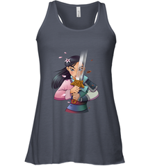Disney Mulan Anime Half Girl Half Warrior Women's Racerback Tank Women's Racerback Tank - FordPhuMy