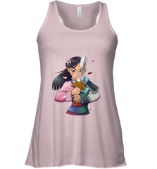Disney Mulan Anime Half Girl Half Warrior Women's Racerback Tank Women's Racerback Tank - FordPhuMy