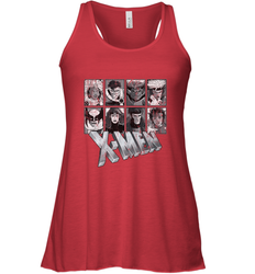 Marvel X Men Animated Series Halftone Retro 90s Women's Racerback Tank