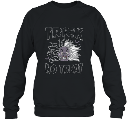Disney Dalmatians Cruella Trick No Treat Halloween Crewneck Sweatshirt Crewneck Sweatshirt / Black / S Crewneck Sweatshirt - FordPhuMy